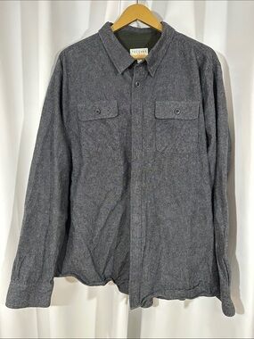 Tecovas Shirt Men's XXL Gray Chambray Western Button Up Cotton